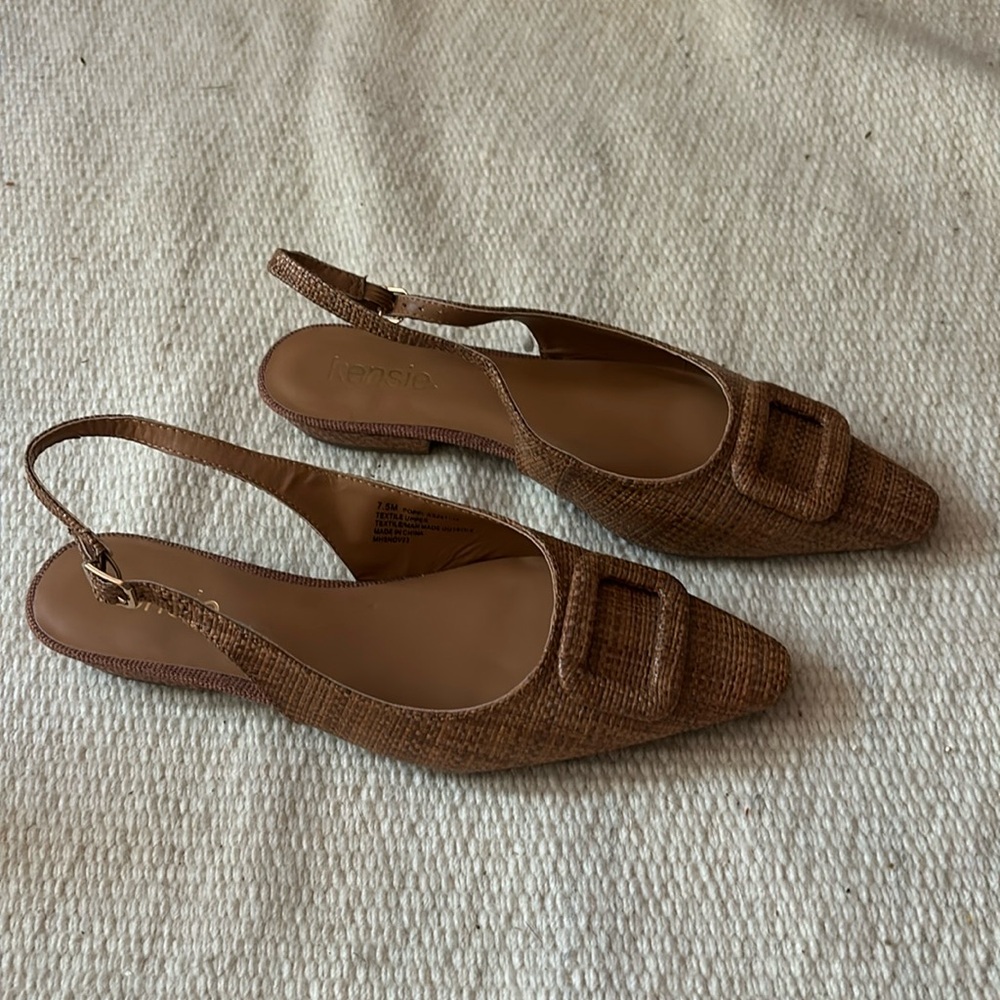 Brown rattan summer slings